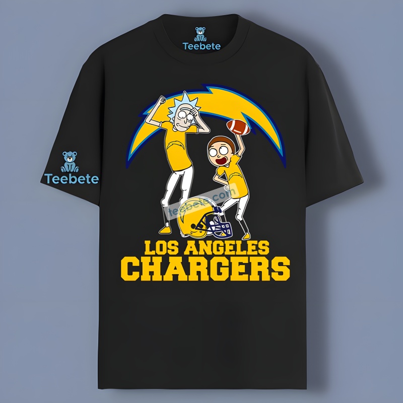 Rick And Morty With Los Angeles Chargers Classic Shirt