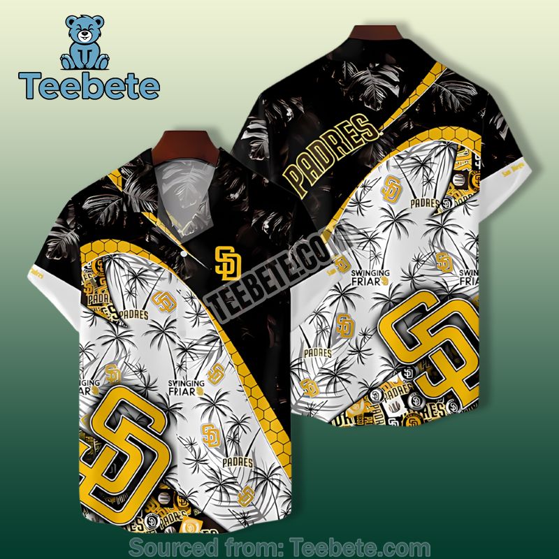 San Diego Padres Summer Vacation Black Cheap Aloha Shirts