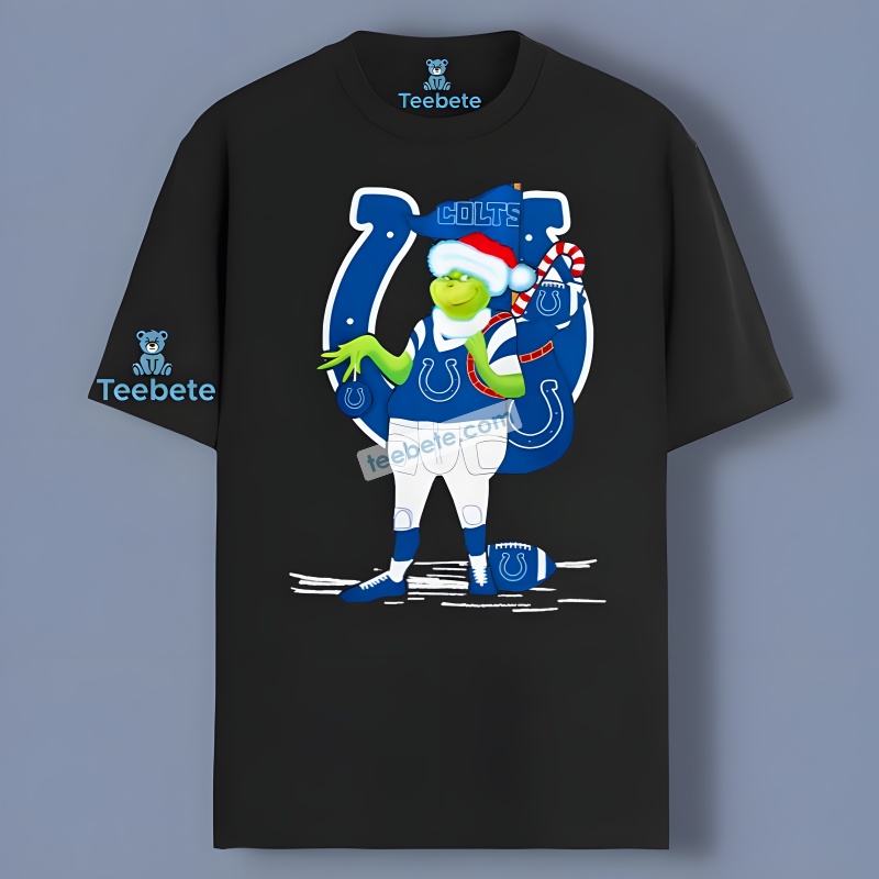 Santa Hat Grinch Stole Indianapolis Colts Shirt Design Santa Hat Grinch Stole Indianapolis Colts Shirt Design