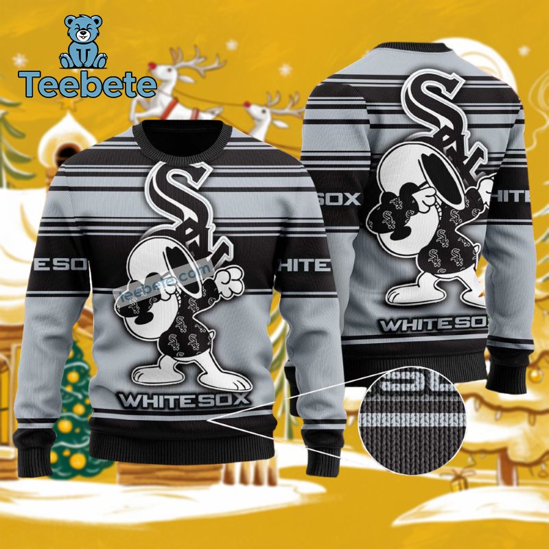 Chicago White Sox Snoopy Christmas Ugly Sweater Matching Family