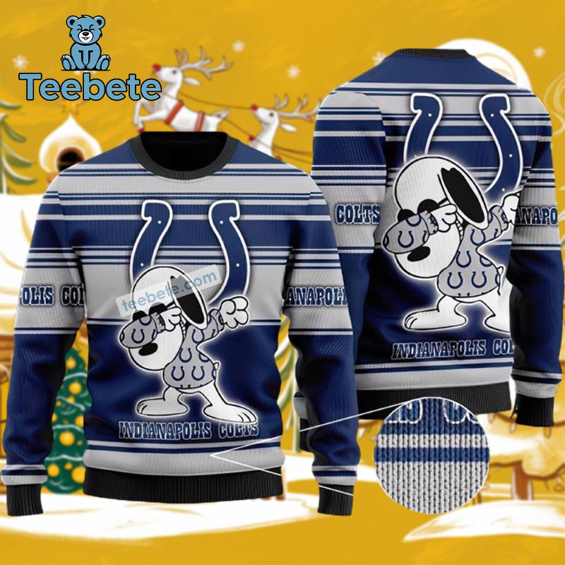 Indianapolis Colts Snoopy Christmas Ugly Sweater Ugliest Unisex