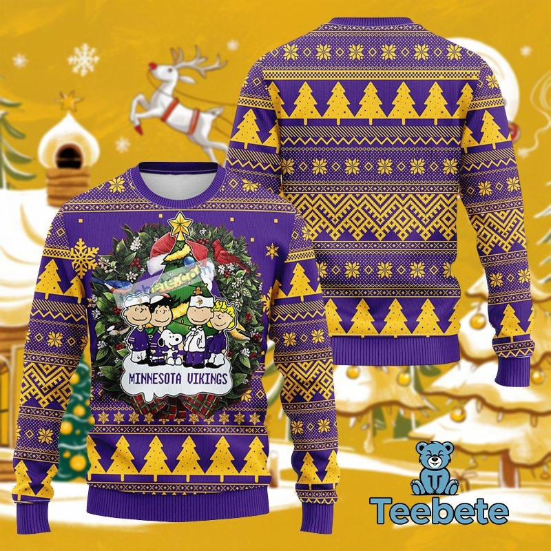 Minnesota Vikings Snoopy Christmas Ugly Sweater Party Unisex