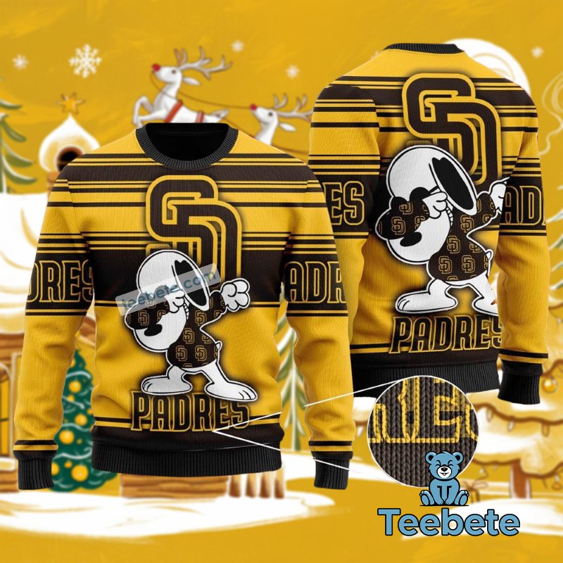 San Diego Padres Snoopy Christmas Ugly Sweater Cheap Unisex