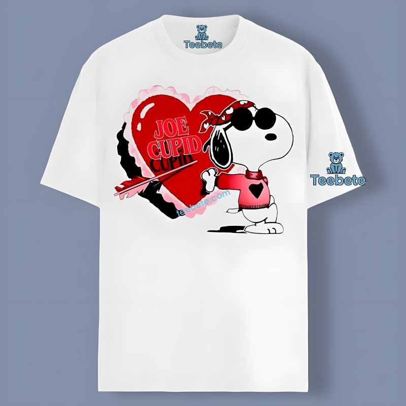 Snoopy Valentines Day Joe Cupid Retro Shirt