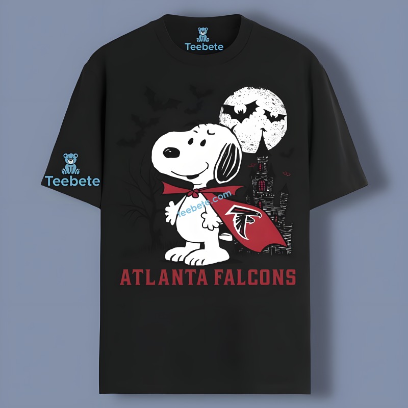Snoopys Spooky Vampire Adventure With Falcons Shirt Graphic