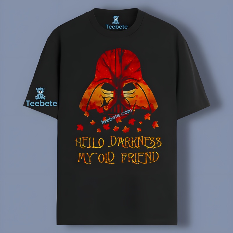 Star Wars Darth Vader Hello Darkness My Old Friend Halloween Shirt Adults