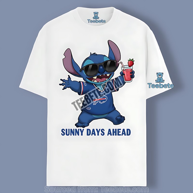 Sunny Days Ahead Buffalo Bills Stitch Strawberry Juice Shirt