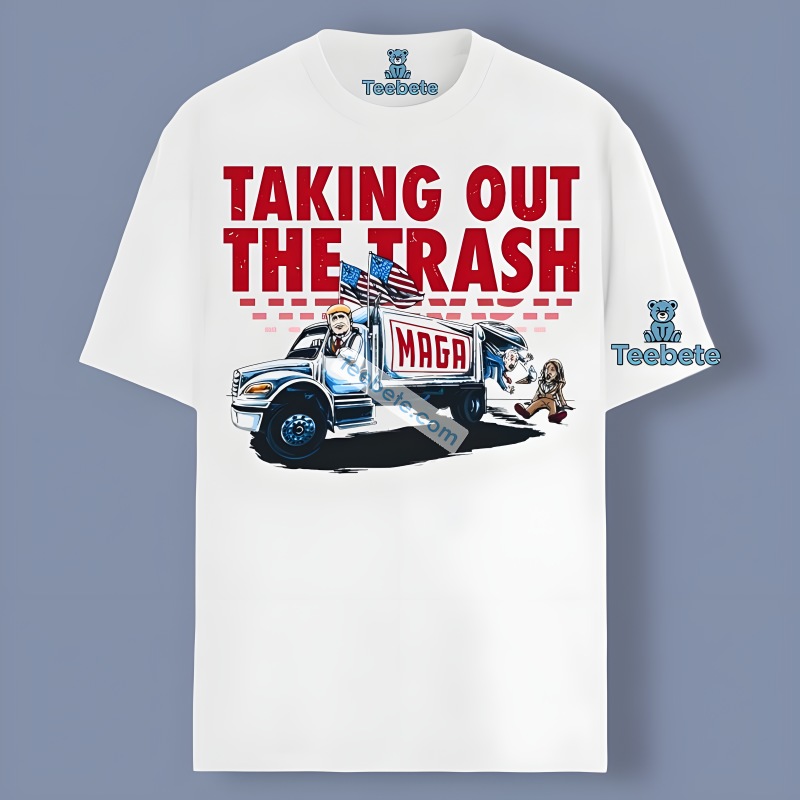 Support Trump Garbage Taking Out The Trash Biden Quote Shirt