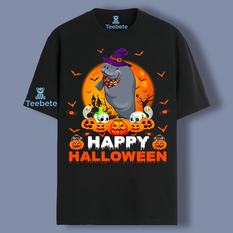 Halloween Witch Manatee Boo Sheet Ghost Pumpkin Unisex Shirt Ideas