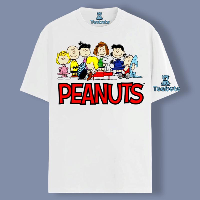 Peanuts Cartoon Characters Snoopy Shirt Graphic