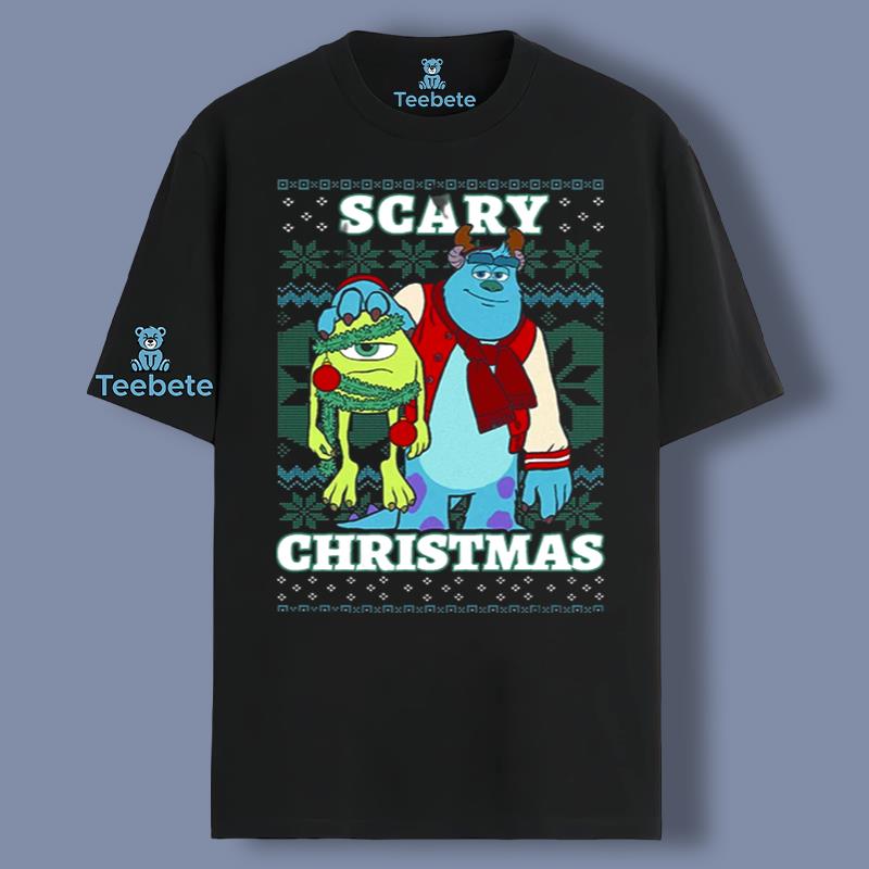 Scary Christmas Mike And Sully Cartoon Ugly Pattern Shirt Ideas