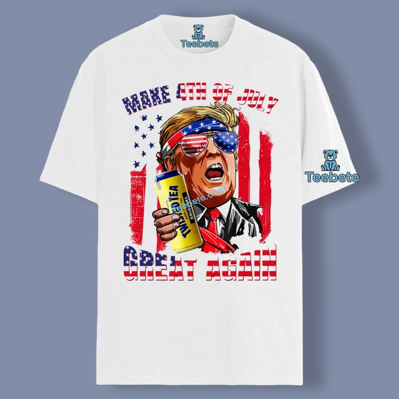 Lets Go Brandon Make 4Th Of July Great Again Trump Twisted Tea Shirt