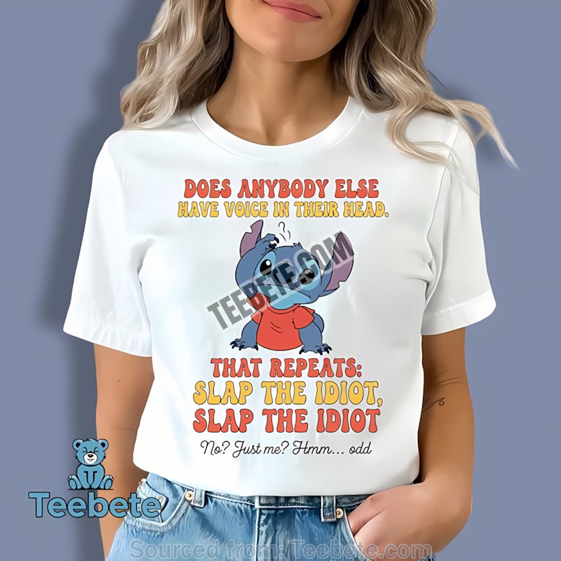 Funny Stitch Voice In Head Shirt Cotton