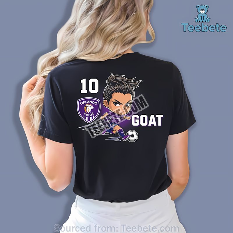 Orlando Pride Number 10 Goat Retro Soccer Shirt