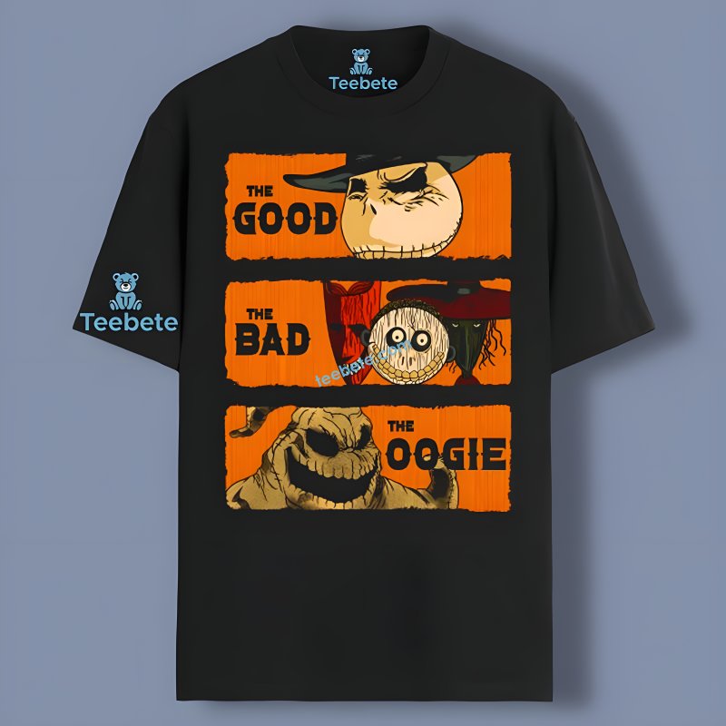 The Good The Bad The Oogie Jack Skellington Face Shirt For Dad