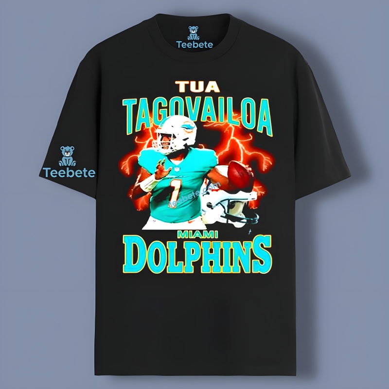 Miami Dolphins Tua Tagovailoa 90S Fan Tee