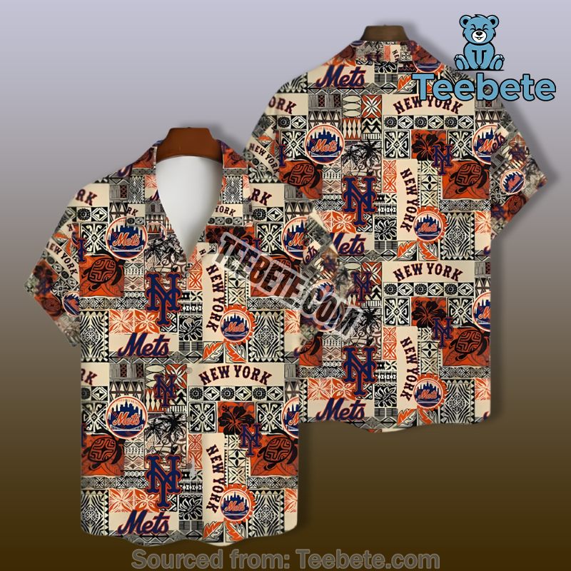 Orange Daisy Floral Best New York Mets Hawaiian Shirts