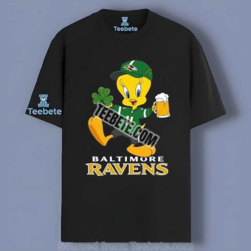 Tweety Baltimore Ravens St Patrick Day Beer Shirt