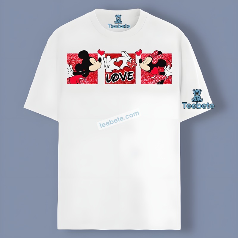 Mickey And Minnie Mouse Valentines Day Shirt