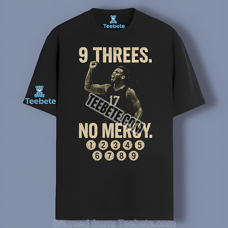 Warriors Buddy Hield 9 Threes Game 7 No Mercy Shirt