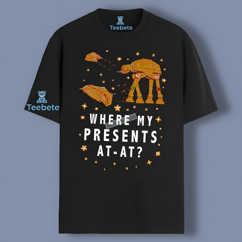 Where My Presents At At Walker Gingerbread Shirt Vintage