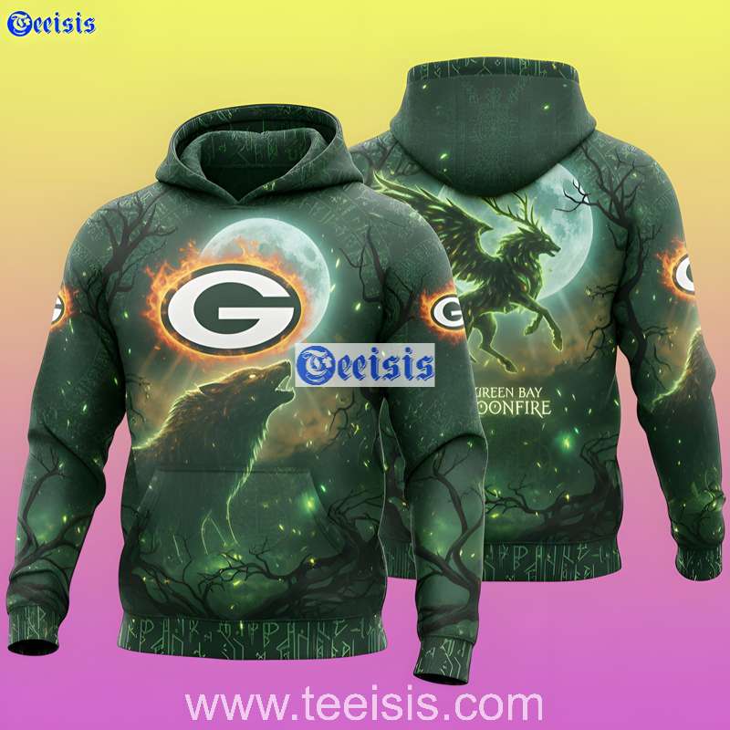 Green Bay Packers Moonfire Fantasy Spirit 3D Hoodie