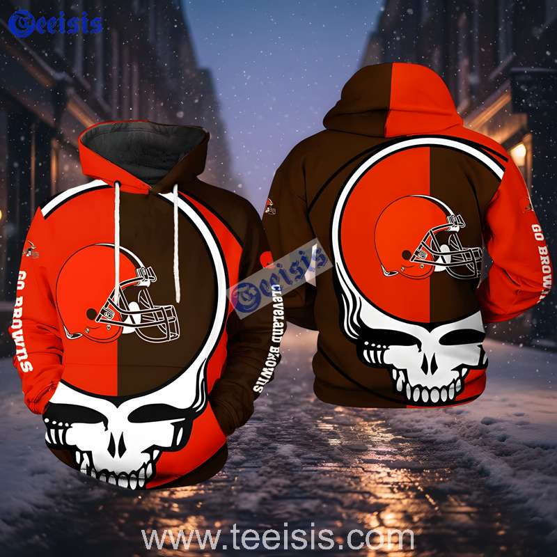 Cleveland Browns Grateful Dead 3D Hoodie For Fans