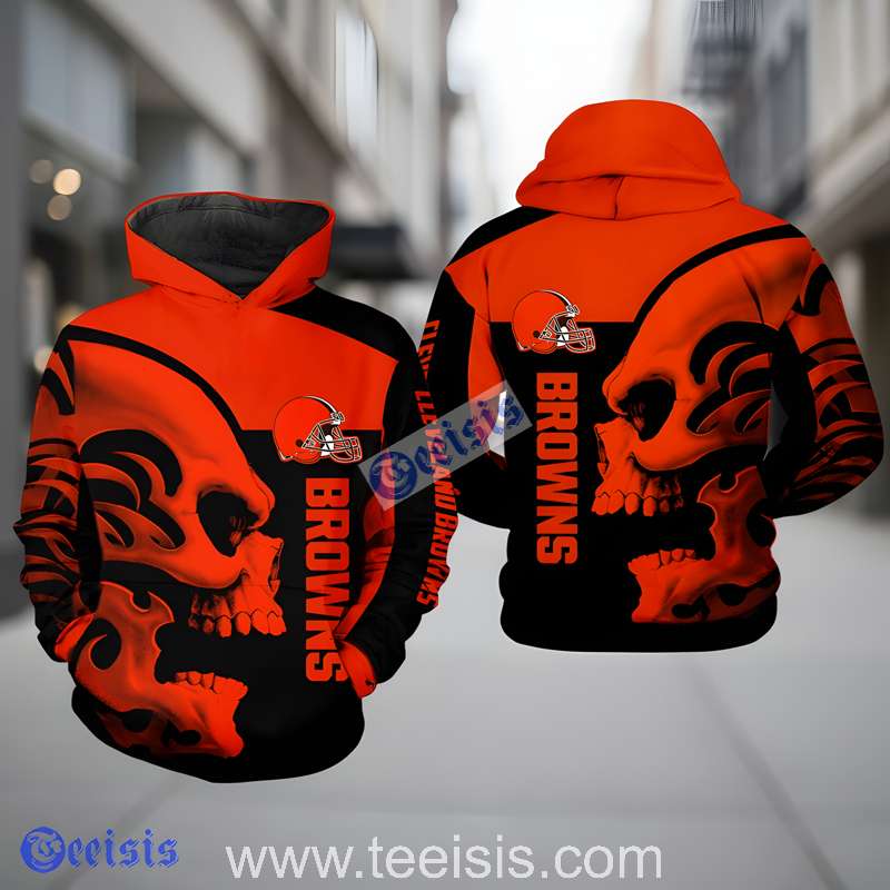 Cleveland Browns Grateful Dead Unisex 3D Art Hoodie Apparel