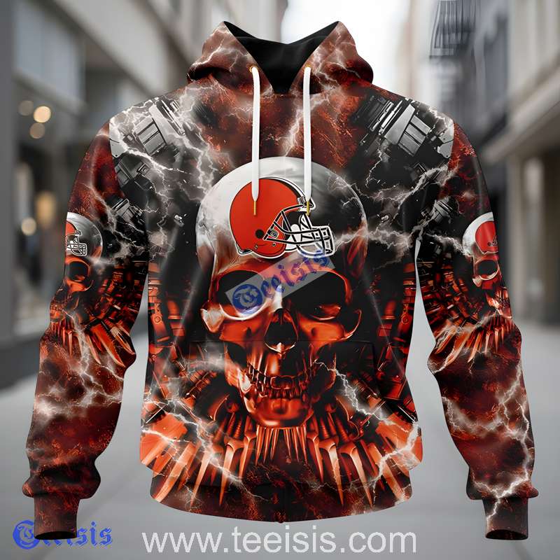 Cleveland Browns Special Expendables Skull 3D Art Hoodie Apparel
