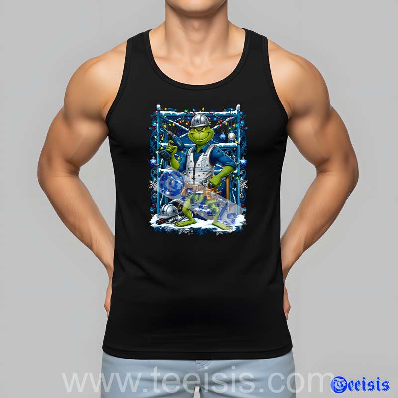 Dallas Cowboys Grinch Construction Worker Xmas Tee image 3 Dallas Cowboys Grinch Construction Worker Xmas Tee image 3