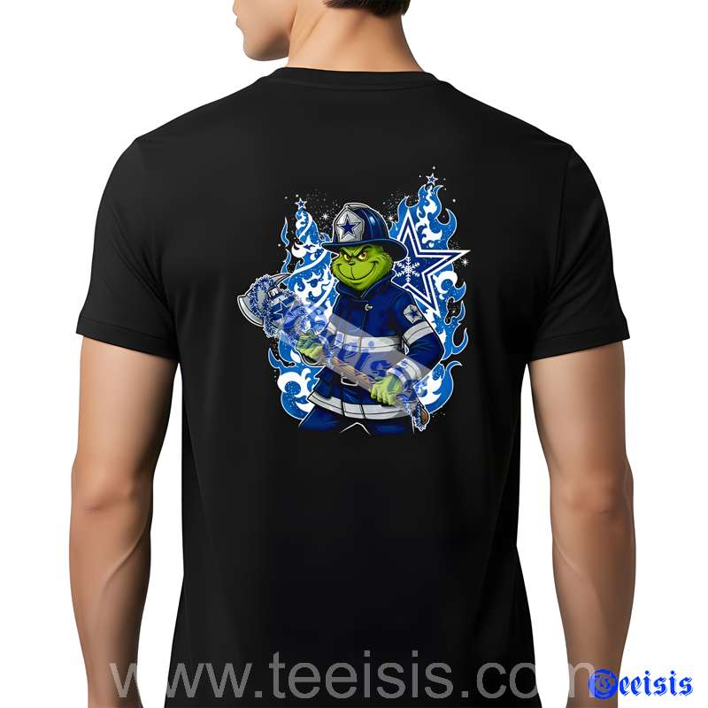 Dallas Cowboys Grinch Firefighter Men Shirt