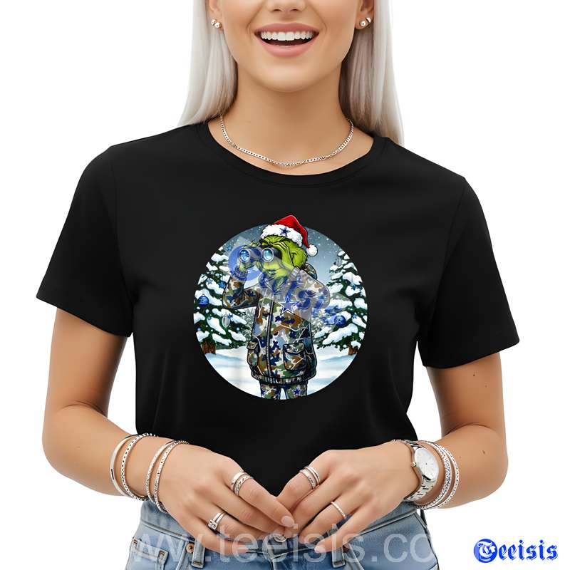 Dallas Cowboys Grinch Hunting Christmas Tee