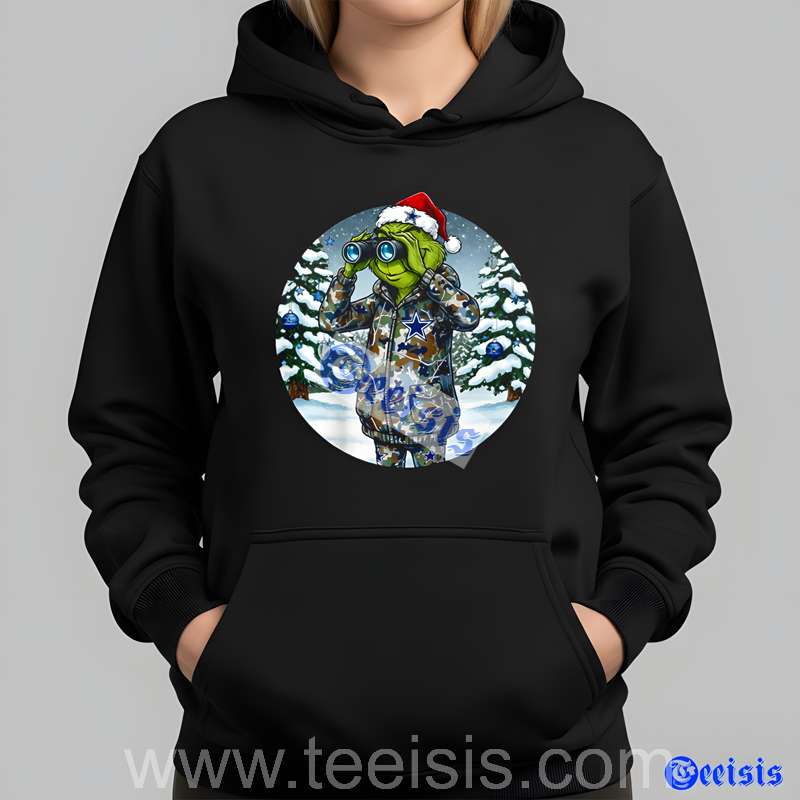 Dallas Cowboys Grinch Hunting Christmas Tee image 2 Dallas Cowboys Grinch Hunting Christmas Tee image 2