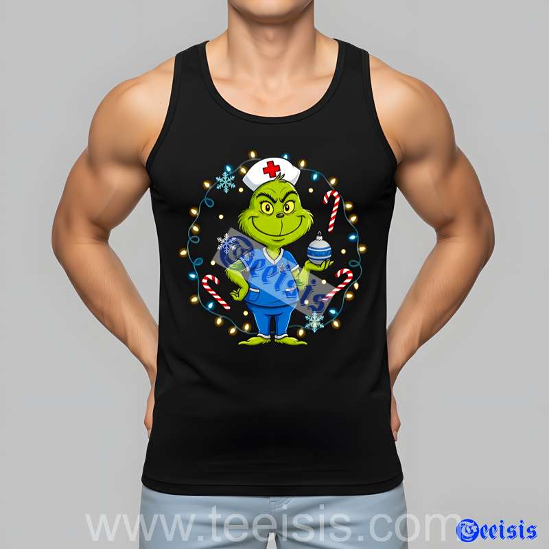 Dallas Cowboys Grinch Nurse Happy Christmas Womens Shirt image 3 Dallas Cowboys Grinch Nurse Happy Christmas Womens Shirt image 3