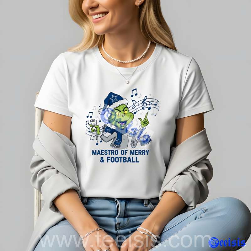Dallas Cowboys Music Teacher Grinch White Shirt