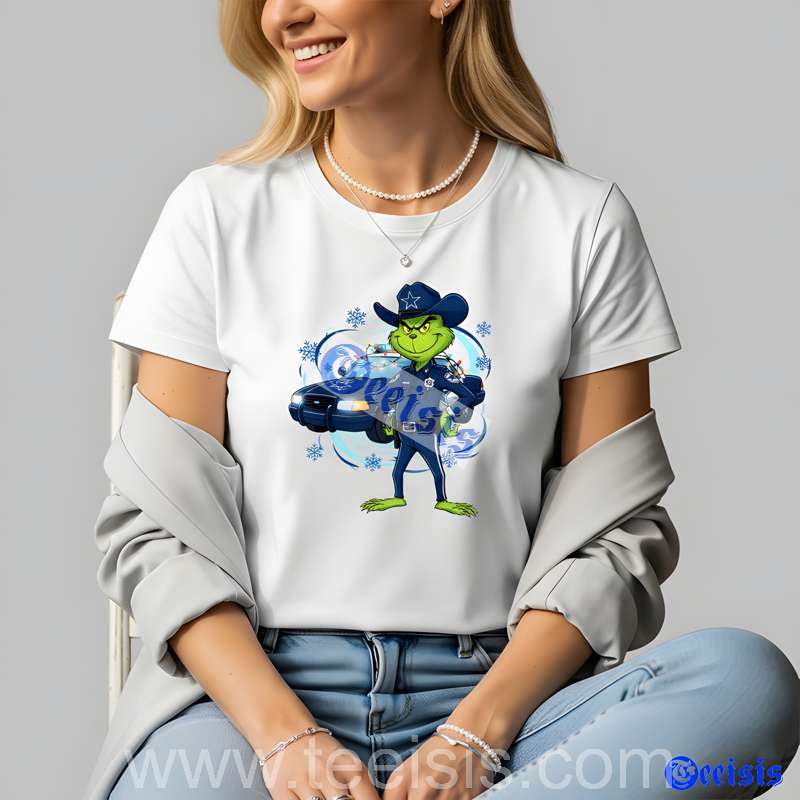 Dallas Cowboys Police Grinch Christmas Unisex Shirt