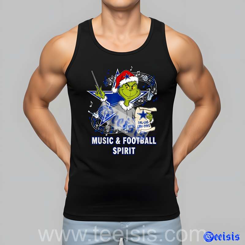 Dallas Cowboys Teacher Music Grinch Unisex Shirt image 3 Dallas Cowboys Teacher Music Grinch Unisex Shirt image 3