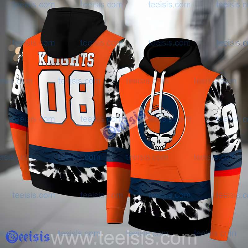 Denver Broncos Grateful Custom Name Unisex 3D Hoodie