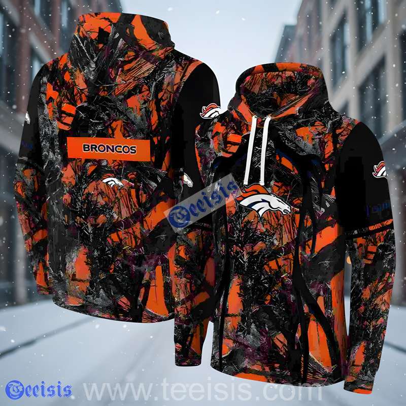 Denver Broncos Hunting Theme 3D Hoodie Sale