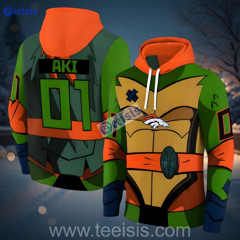 Denver Broncos Superhero Armor 3D Hoodie Graphic