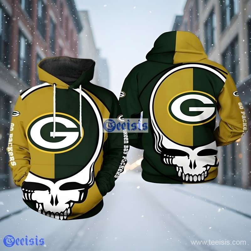 Green Bay Packers Grateful Dead Unisex 3D Hoodie