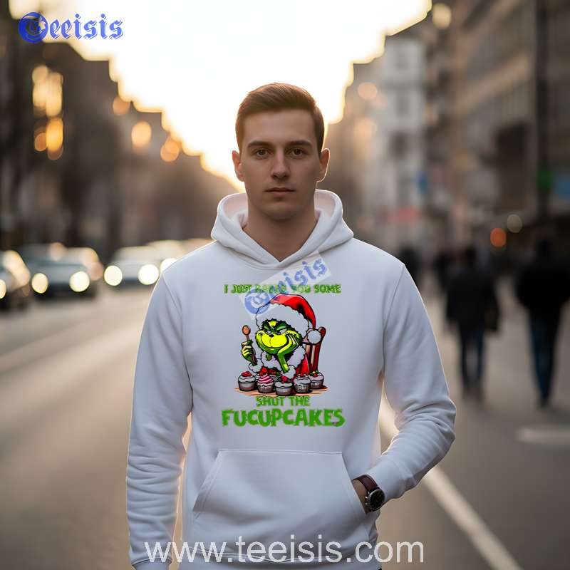 Grinch I Just Baked You Some Fucupcakes Christmas White Womens Shirt image 2 Grinch I Just Baked You Some Fucupcakes Christmas White Womens Shirt image 2