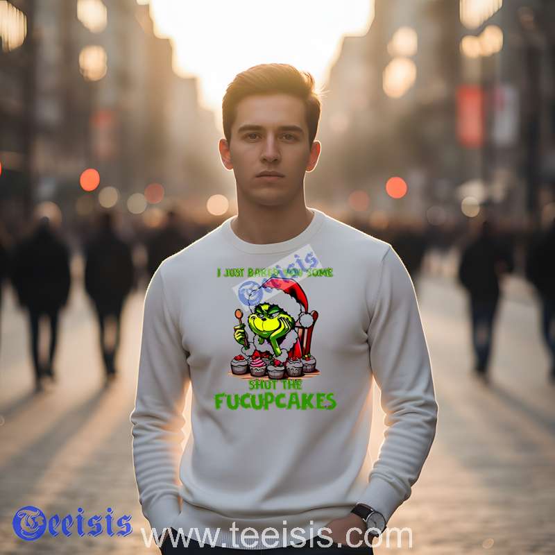 Grinch I Just Baked You Some Fucupcakes Christmas White Womens Shirt image 4 Grinch I Just Baked You Some Fucupcakes Christmas White Womens Shirt image 4