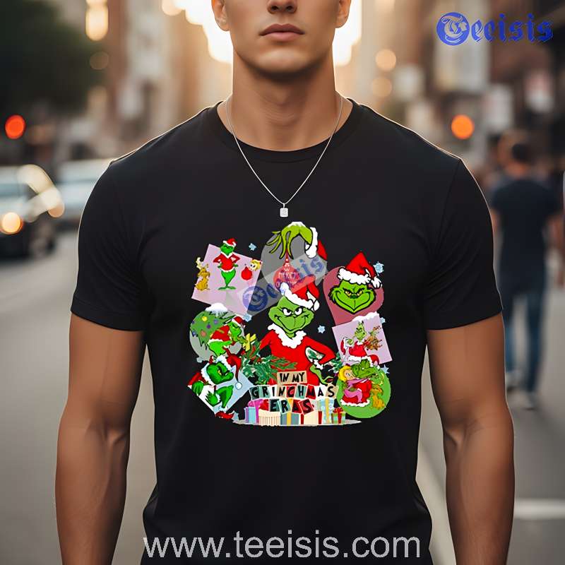 In My Grinchmas Eras T Shirt Funny Christmas Tee For Men