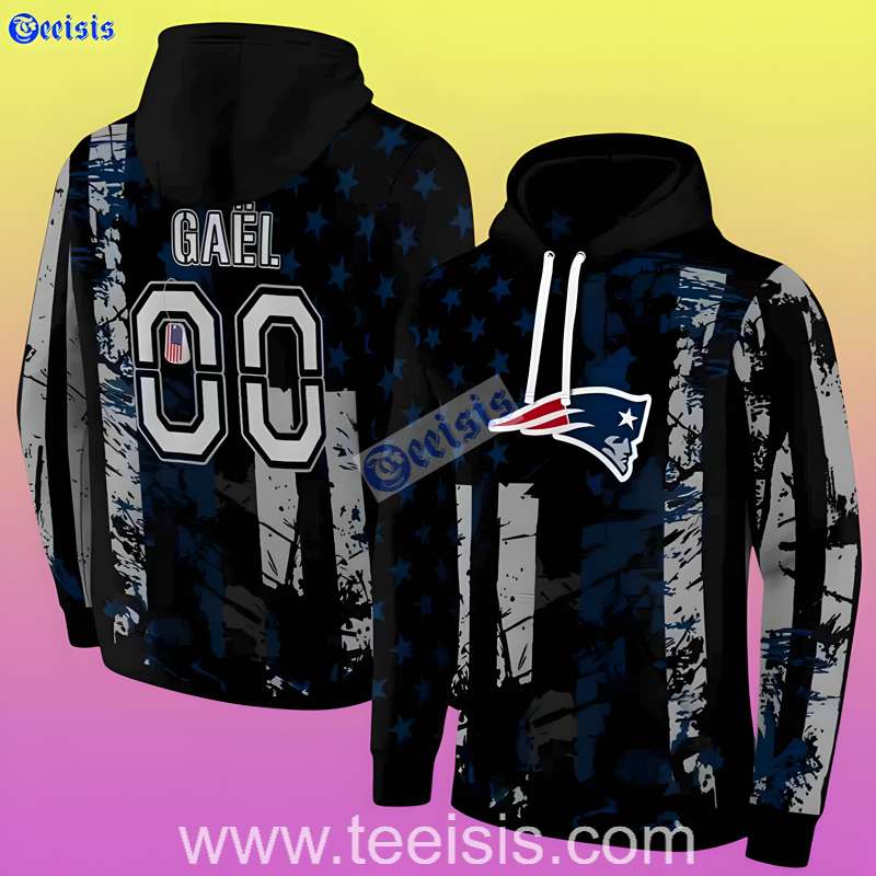 New England Patriots Distressed Flag 3D Hoodie Dad And Mom