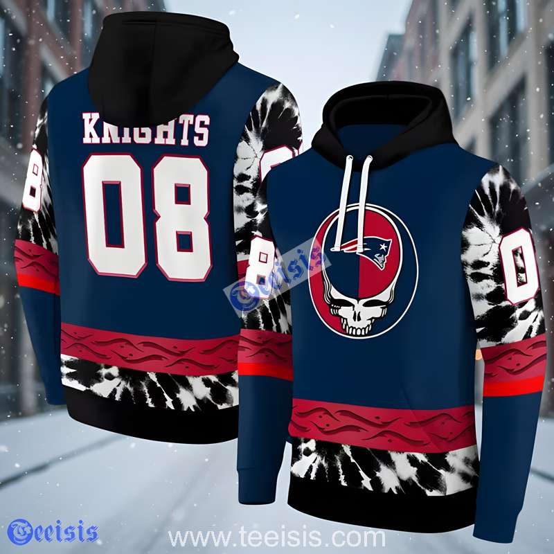 New England Patriots Grateful Personalized 3D Hoodie Blue For Sale