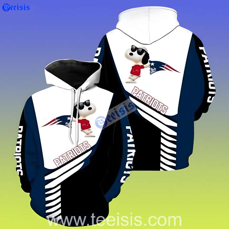 New England Patriots Snoopy 3D Hoodie For Women