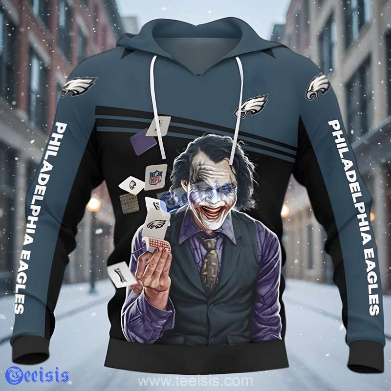 Snorider Design Philadelphia Eagles The Joker Unisex 3D Hoodie Graphic