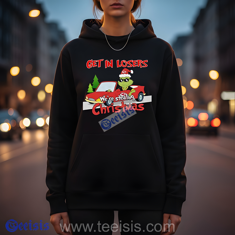 The Grinch Chiefs Get In Losers We Are Stealing Xmas Shirts Mens image 2 The Grinch Chiefs Get In Losers We Are Stealing Xmas Shirts Mens image 2