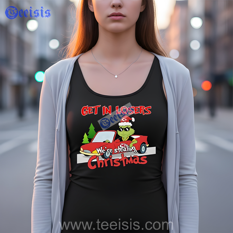 The Grinch Chiefs Get In Losers We Are Stealing Xmas Shirts Mens image 3 The Grinch Chiefs Get In Losers We Are Stealing Xmas Shirts Mens image 3